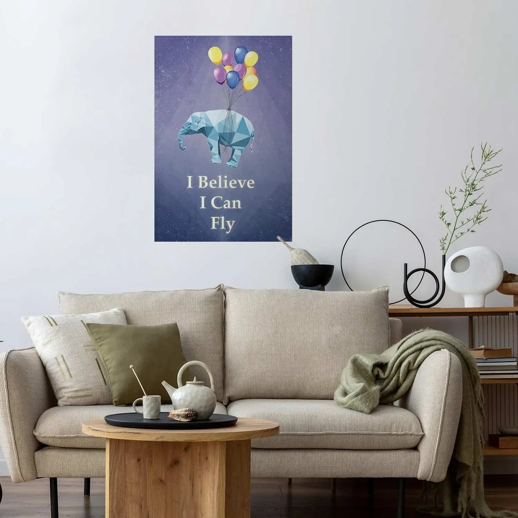 Plakat Latający słoń 29,7x42 cm bez ramy bez marginesu ARTGEIST B