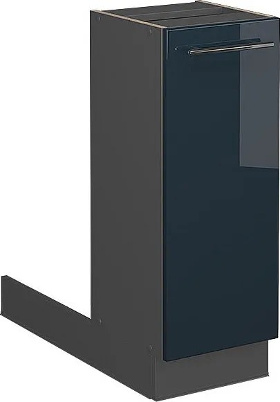 Wyspa kuchenna ciemnoniebieski wysoki połysk 30x70x82 fame-line