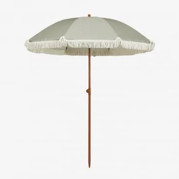 Parasol Miska Ø175 Cm Materiałowo-aluminiowy Awokado - Sklum