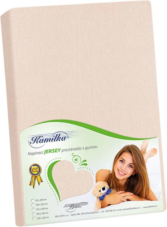 Bellatex prześcieradło Jersey w kolorze pudrowego różu