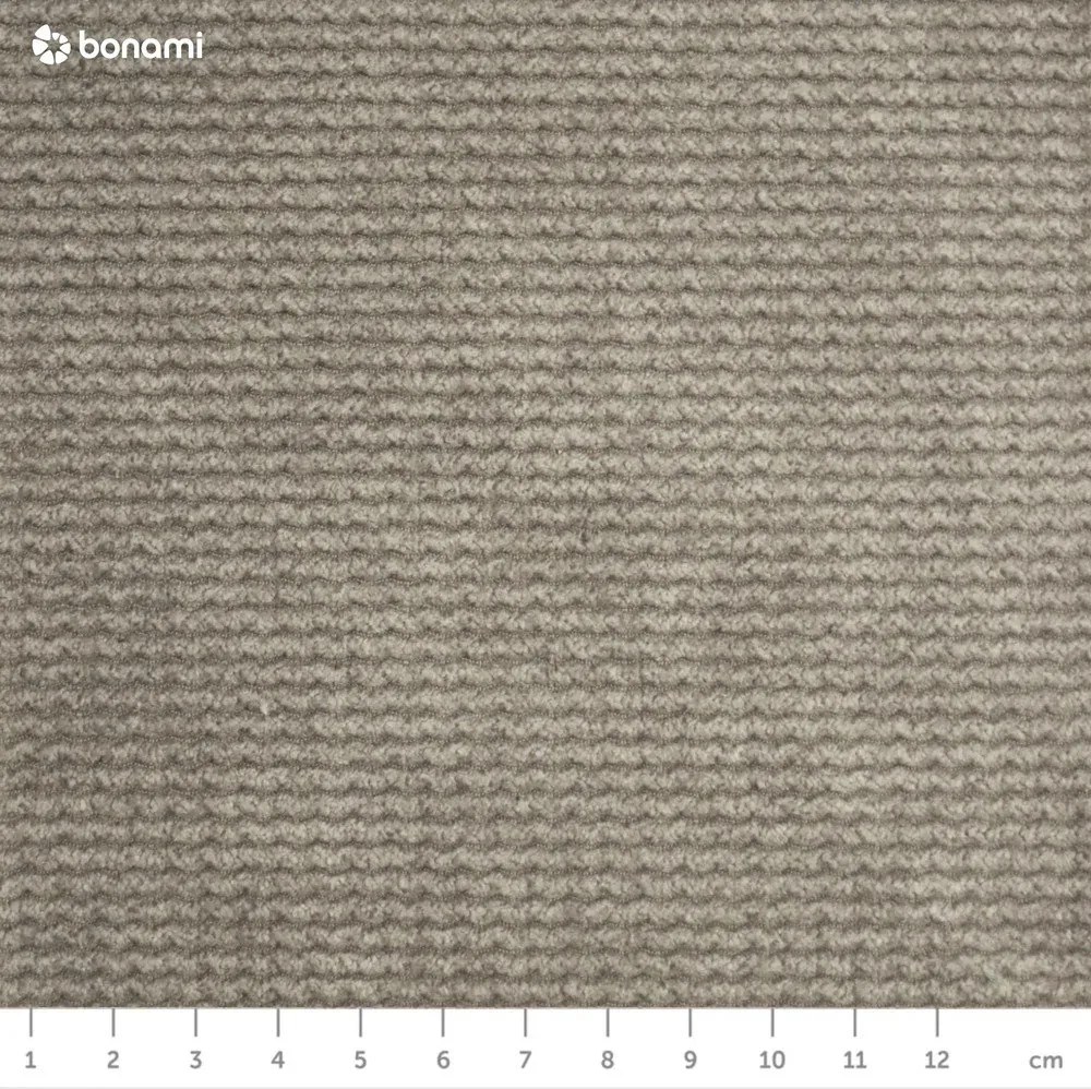 Szara sztruksowa rozkładana/ze schowkiem sofa 215 cm Bjork – Bonami Selection