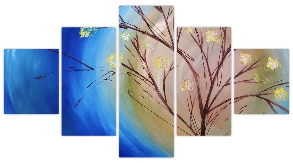 Obraz - Drzewo zakrywające słońce (125x70 cm)