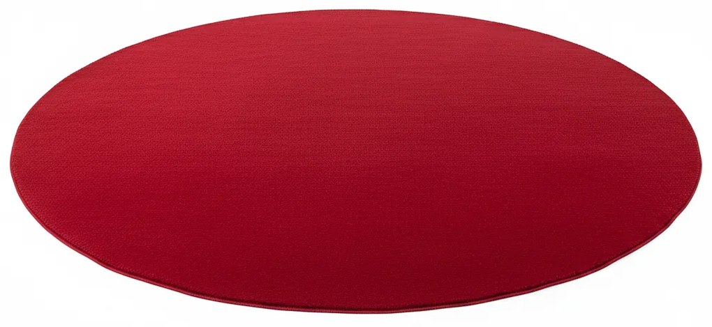 Dywan pluszowy Joy czerwony koło 160 cm x 160 cm