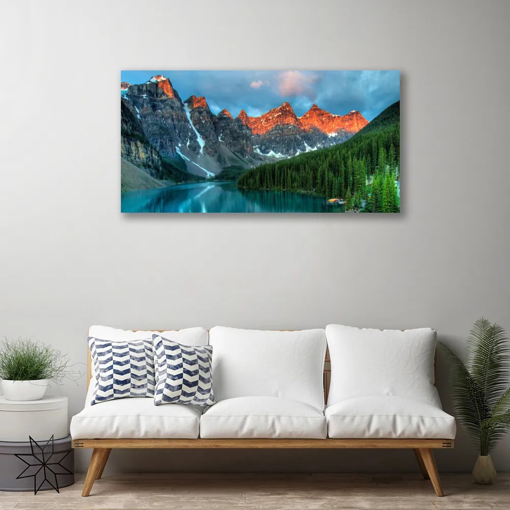 Obraz canvas Alpejska Sielanka nad Wodą