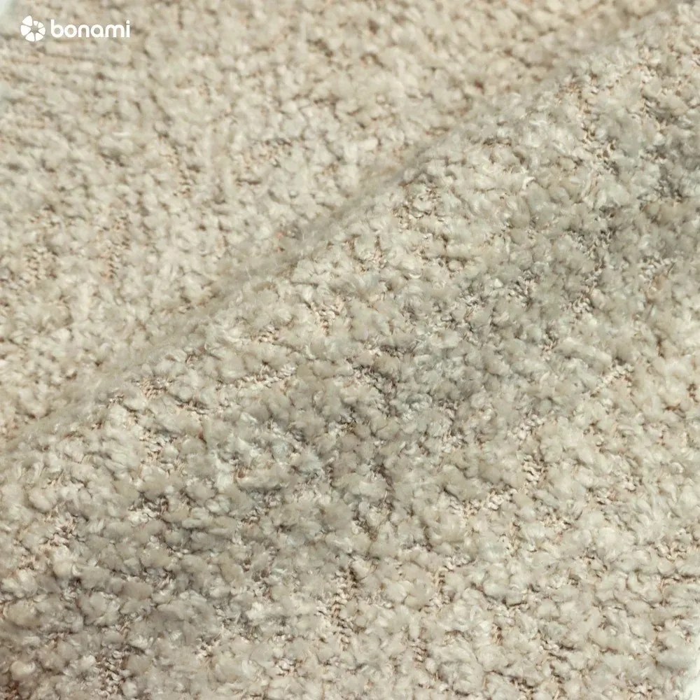 Beżowa rozkładana sofa z materiału bouclé 215 cm Patti – Bonami Selection