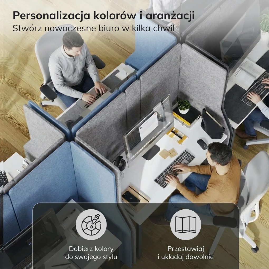 Parawan akustyczny SADIE Frozen Lake 260/145 cm