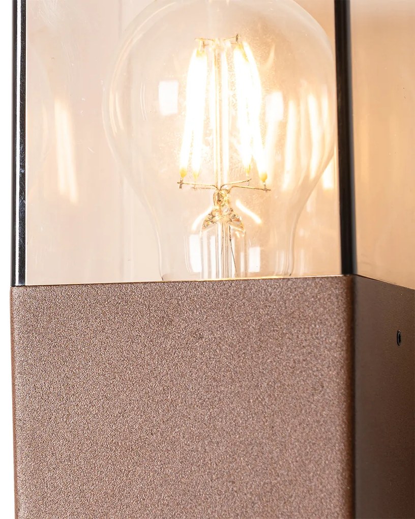 Zewnetrzna Inteligentna lampa ścienna zewnętrzna w kolorze rdzawo-brązowym IP44 z Wi-Fi P45 - DenmarkPrzemysłowy Oswietlenie zewnetrzne
