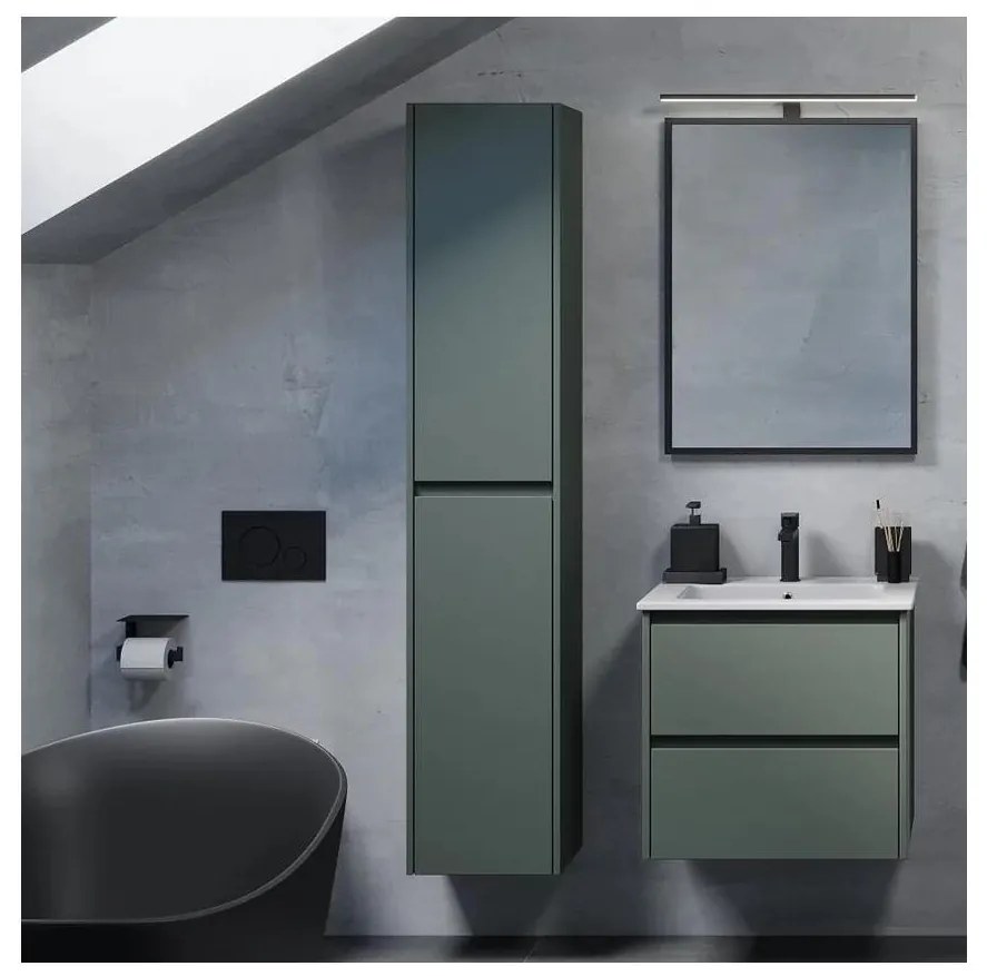 Szafka łazienkowa MOLDE 174 cm zielona