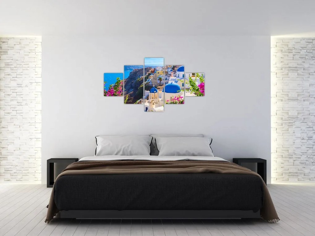 Obraz - Santorini, Grecja (125x70 cm)