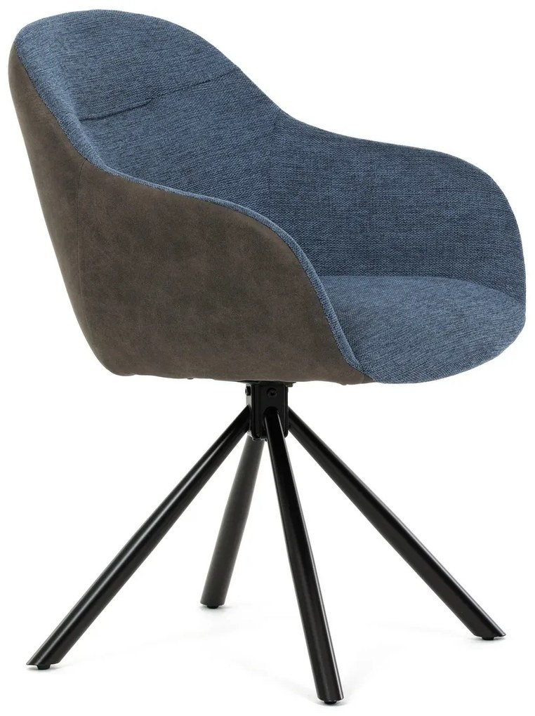 Zestaw krzeseł obiadowych z mechanizmem powrotnymDCH-Y1143 BLUE2, 2 szt.