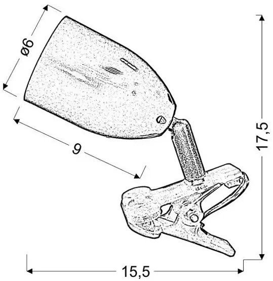 Chromowana lampka na biurko LED K317-Basani