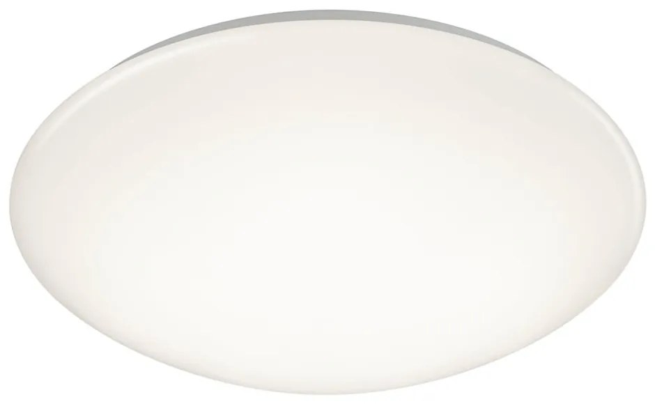 Biała okrągła lampa sufitowa LED Trio Putz, średnica 40 cm