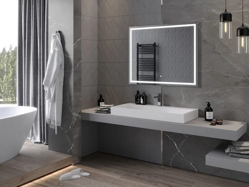 Mexen Miko lustro łazienkowe podświetlane 100 x 80 cm, LED 6000K, antypara - 9819-100-080-611-00