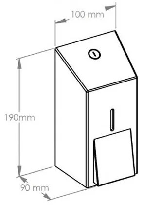 Dozownik mydła w płynie MERIDA 400 ml, biały