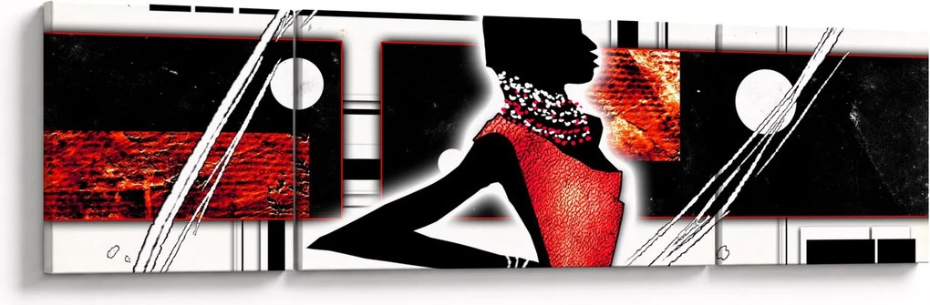 Obraz obrazu starożytnej damy (170x50 cm)