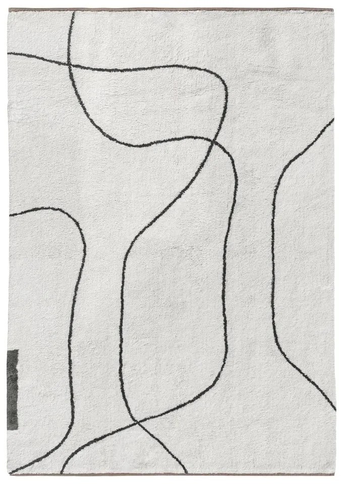 Bawełniany dywan odpowiedni do prania w kolorze kości słoniowej 140x200 cm Shadow – Mette Ditmer Denmark