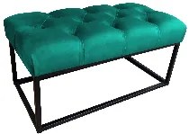 Ławka CHESTERFIELD LOFT MG20 pufa podnóżek metal