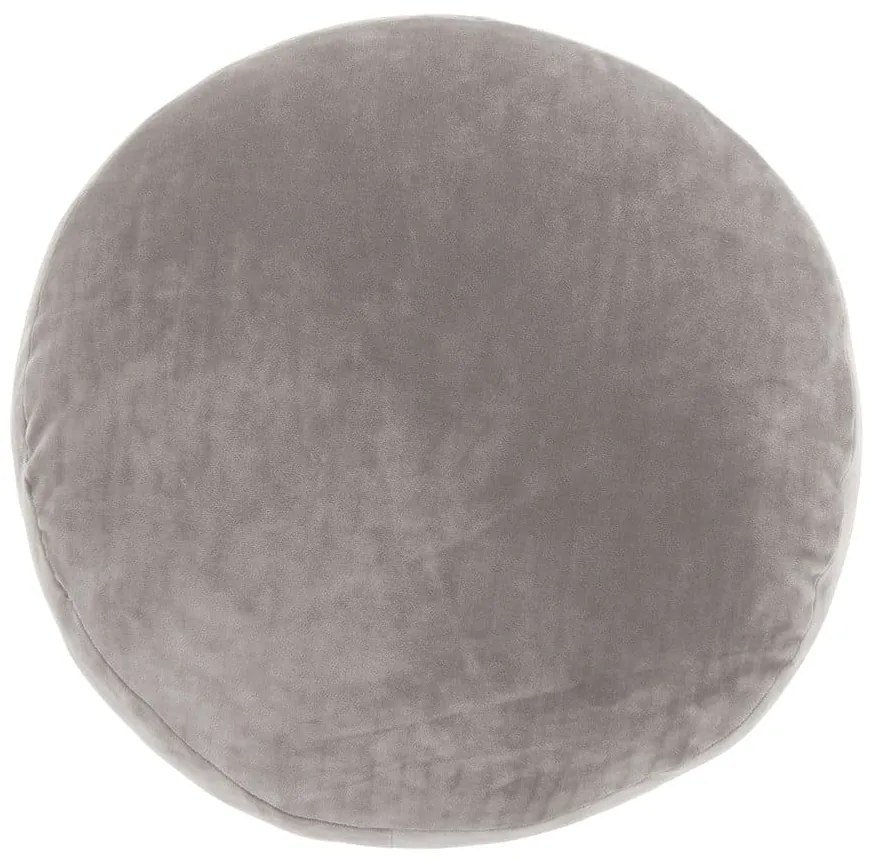 Szarobeżowa poduszka dekoracyjna z mikrowłókna Tiseco Home Studio Marshmallow, ø 40 cm