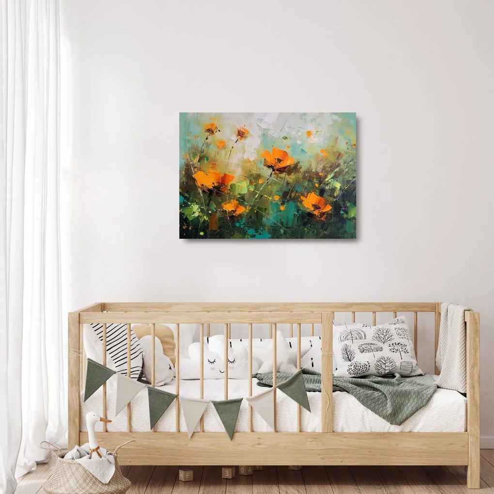 Obraz na szkle - Kwiaty (70x50 cm)