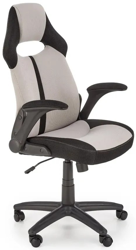 Szary Fotel Tapicerowany Obrotowy P1-R40