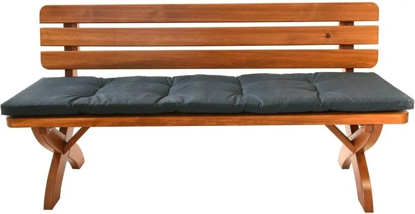 Brązowa drewniana ławka ogrodowa Strong – Rojaplast