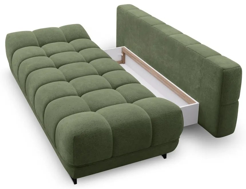 Zielona 3-osobowa sofa rozkładana Windsor &amp; Co Sofas Cumulus
