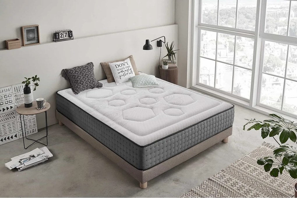 Materac Sprężyny kieszeniowe Hexacare  28cm, 160 x 200cm - Moonia