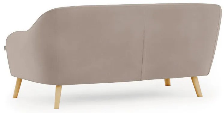 Beżowa 3-osobowa sofa CORANTI VELVET