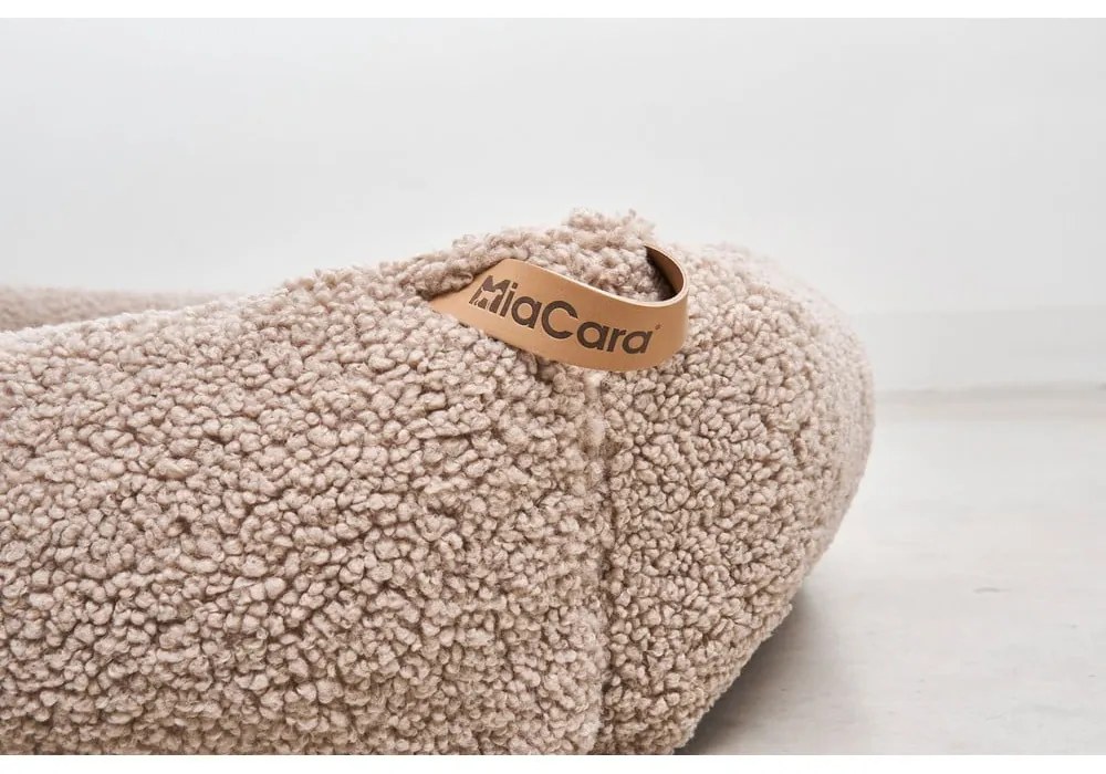 Beżowe legowisko dla psów z materiału bouclé 93x120 cm Senso Greige L – MiaCara