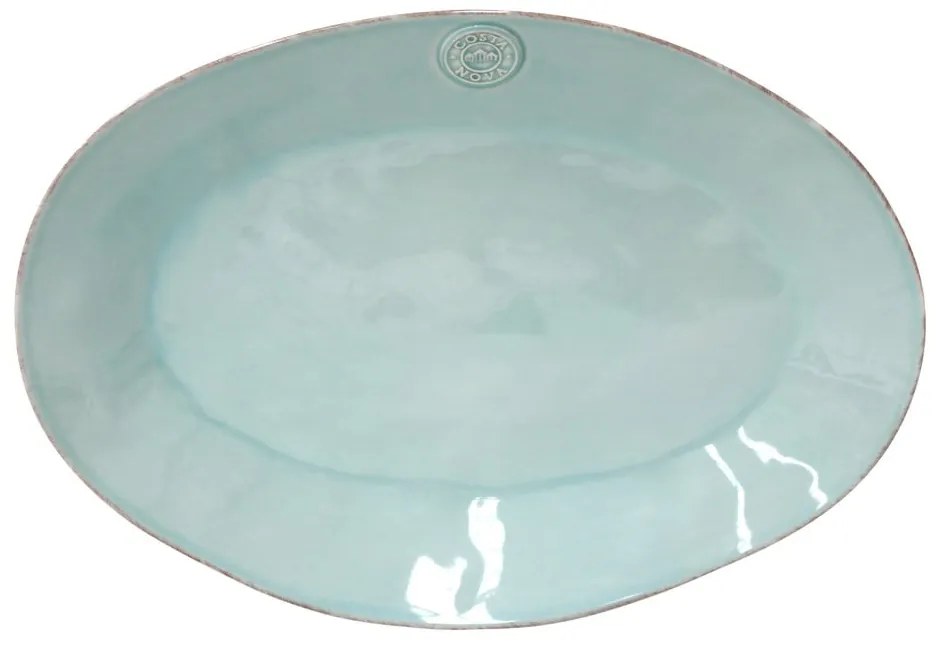 Turkusowa kamionkowa taca Costa Nova Nova, szer. 40 cm