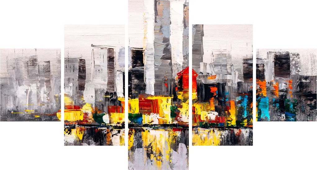 Obraz - Obraz przedstawiający duże miasto (125x70 cm)