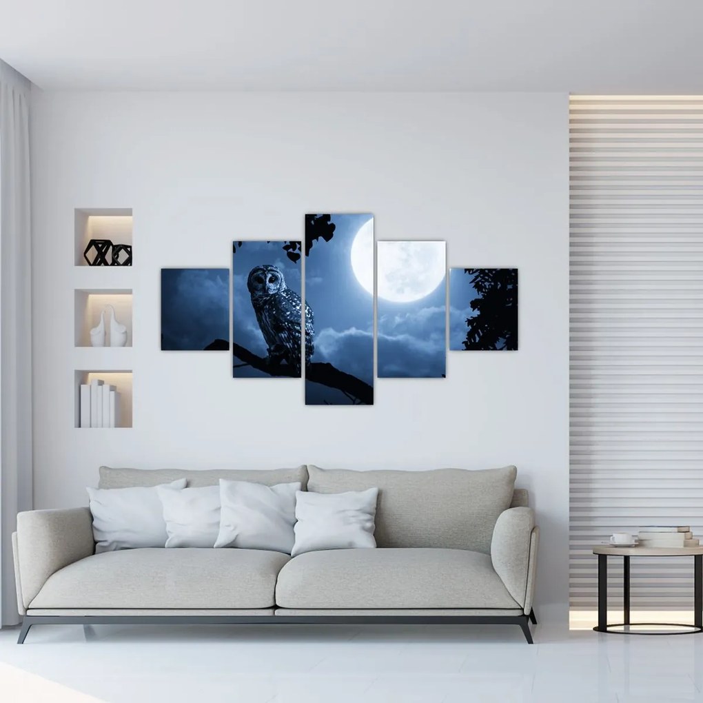 Obraz - Nocna Sowa (125x70 cm)