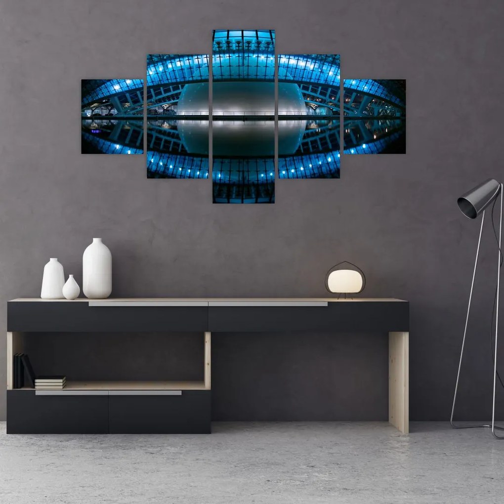 Obraz stadionu piłkarskiego (125x70 cm)