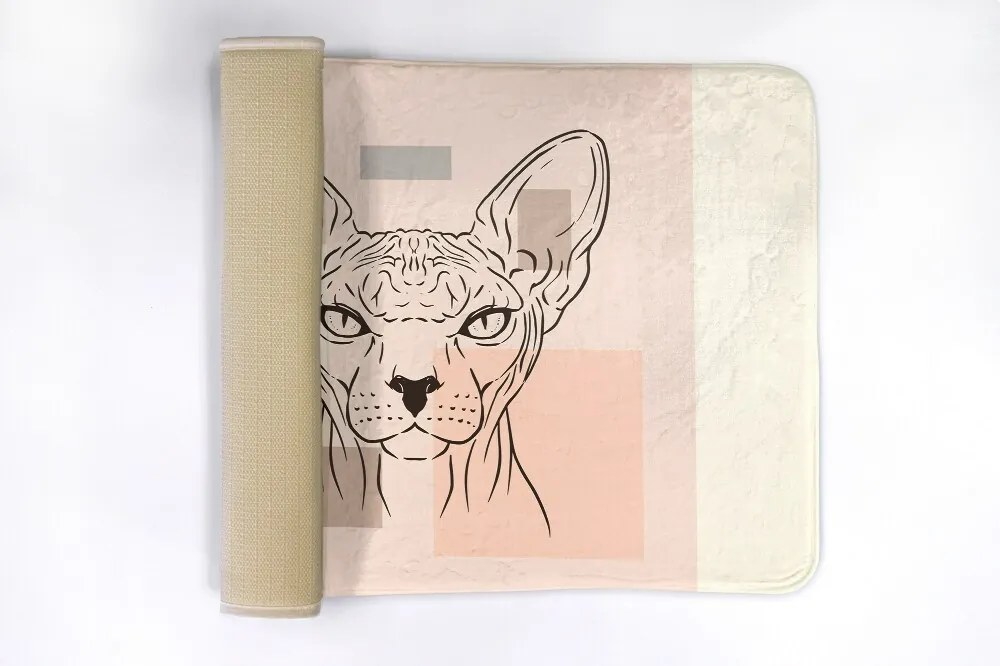 Dywanik antypoślizgowy do łazienki Dywanik antypoślizgowy do łazienki Kot Sfinks