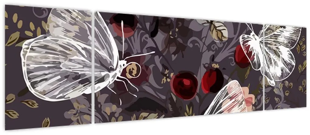 Obraz motyli (170x50 cm)