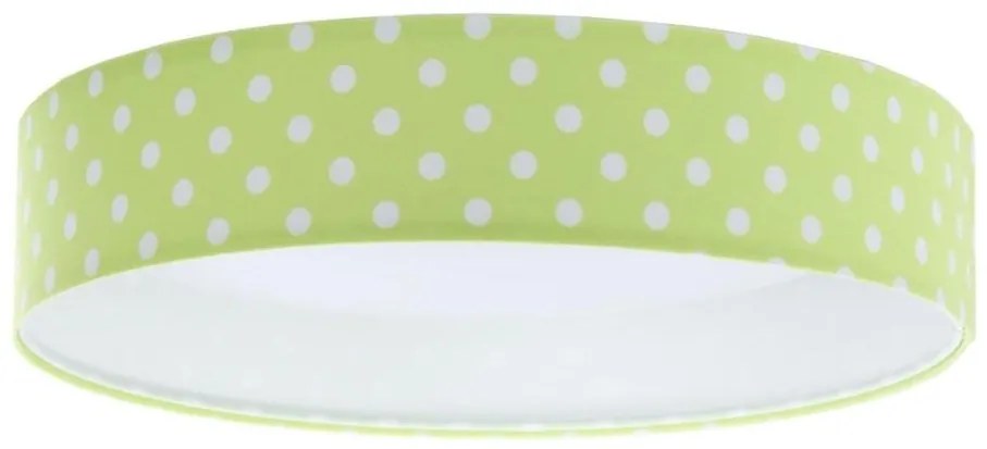 LED Lampa sufitowa GALAXY KIDS LED/24W/230V zielono-białe kropki