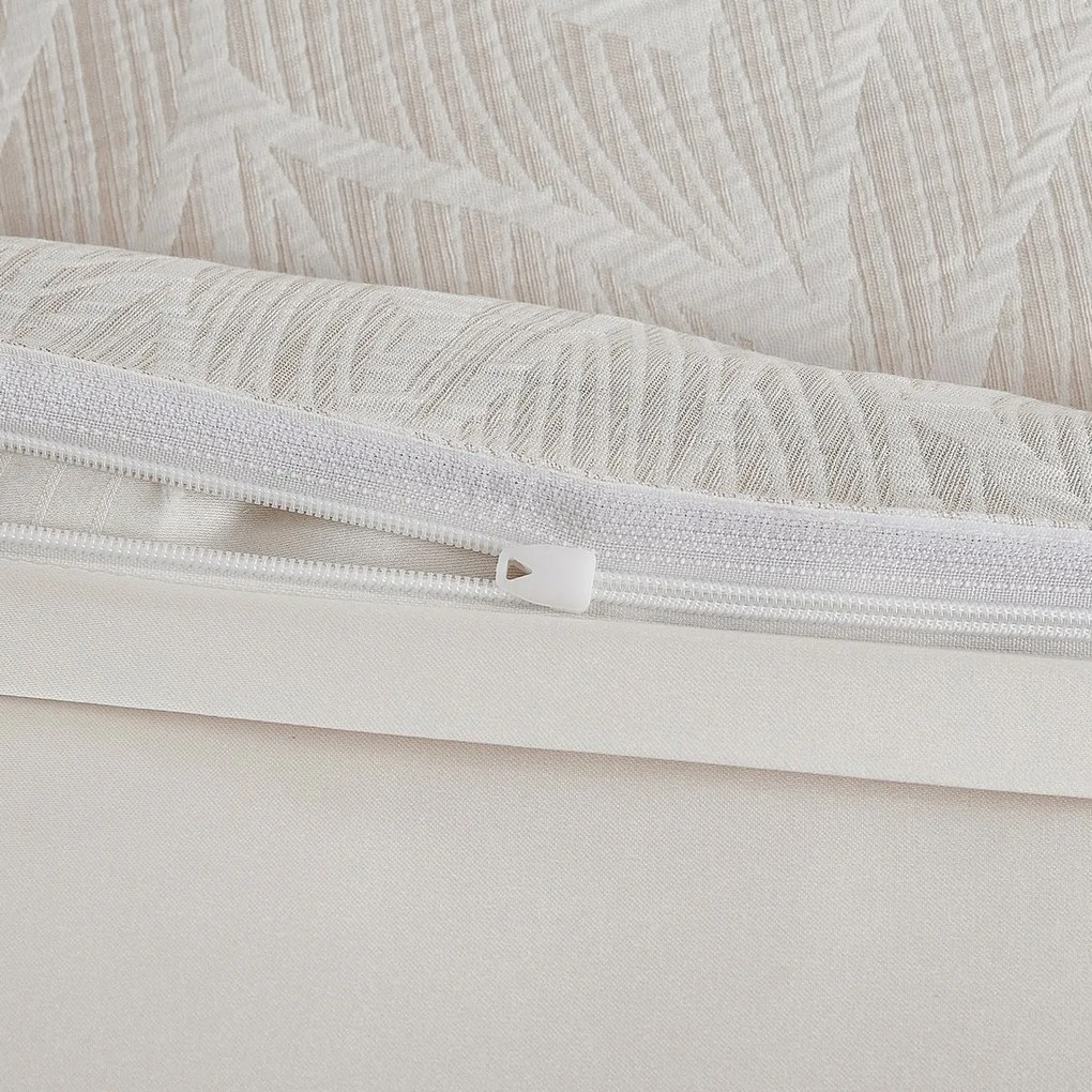 Pościel żakardowa Florida beżowy, 140 x 200 cm, 70 x 90 cm