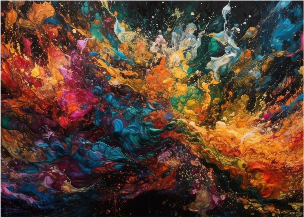 Obraz - Abstrakcja kolorów II. (70x50 cm)