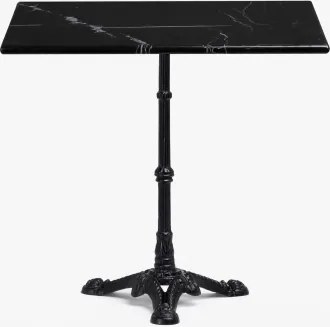 Stolik Barowy Z Marmuru Roma Czarny & Cuadrado & Marmur Nero Marquina - Sklum