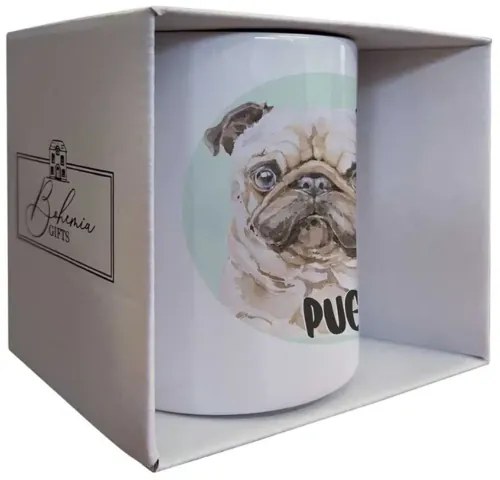 Bohemia Gifts Ceramiczny kubek - Mops, 350 ml