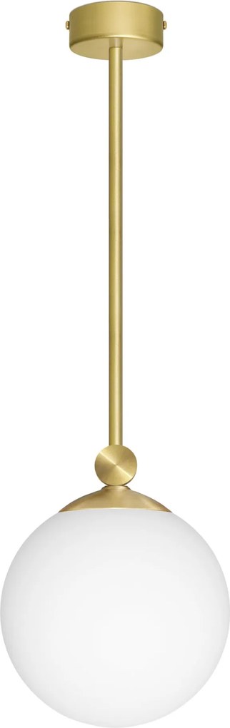 Złota lampa z kloszem kulą 20cm GP-S1D