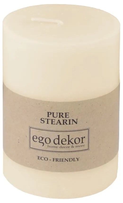 Śmietankowobiała świeczka Eco candles by Ego dekor Friendly, 37 h