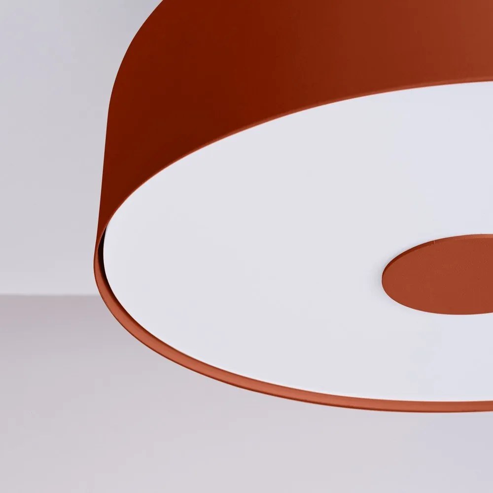 Pomarańczowa lampa sufitowa ø 30 cm Blacko – Sollux