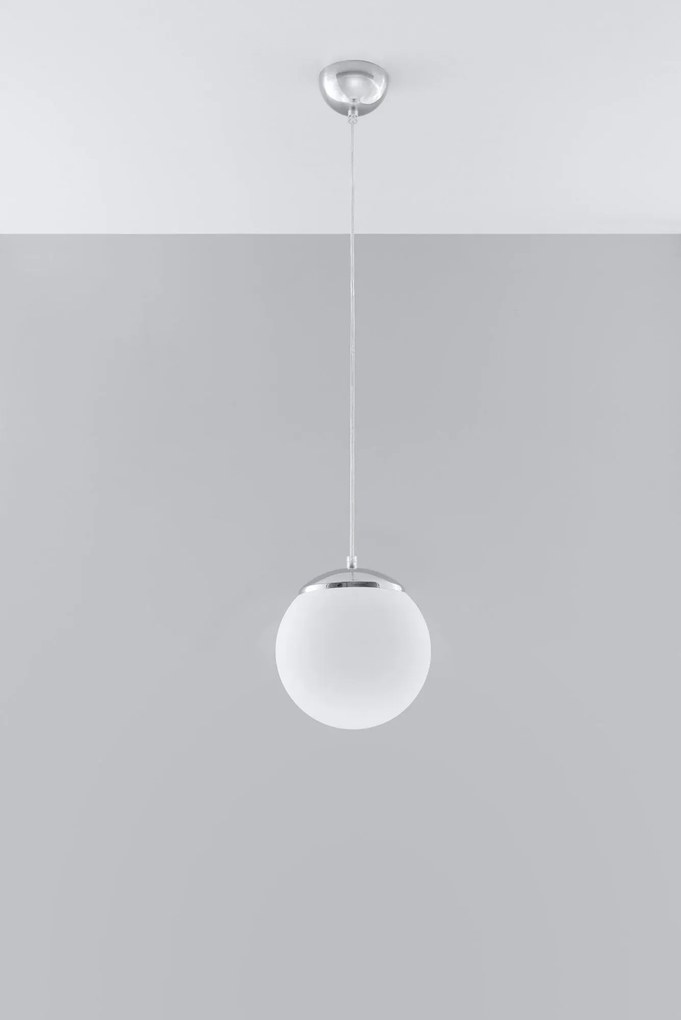 Szklana lampa wisząca kula 3X E822 L5-E82