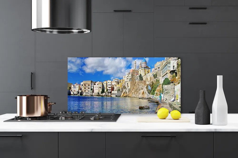 Panel Szklany Zabytkowe Miasto nad Zatoką