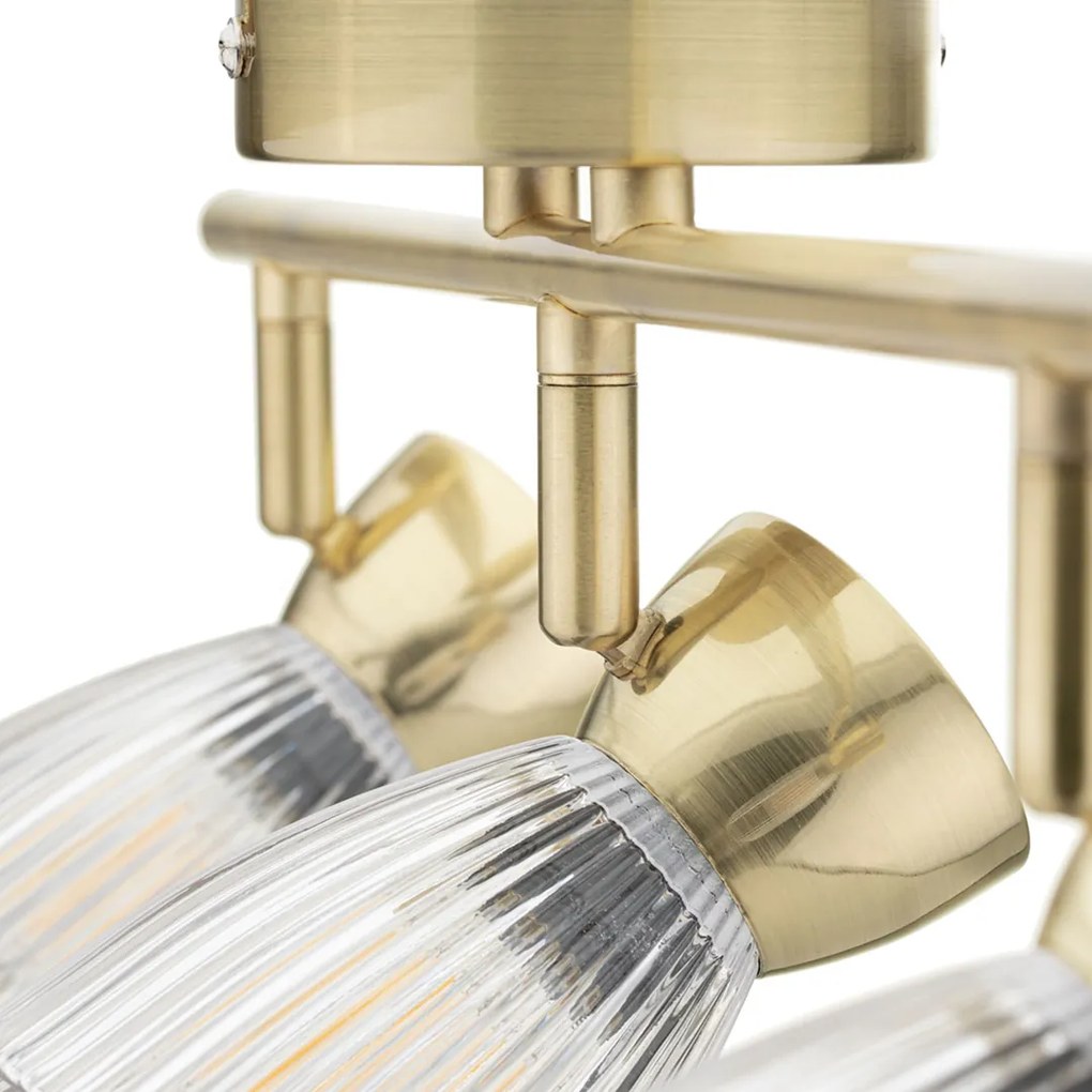 Lampa sufitowa BEST GOLD 3xE14, kierunkowe, na listwie potrójne, złote