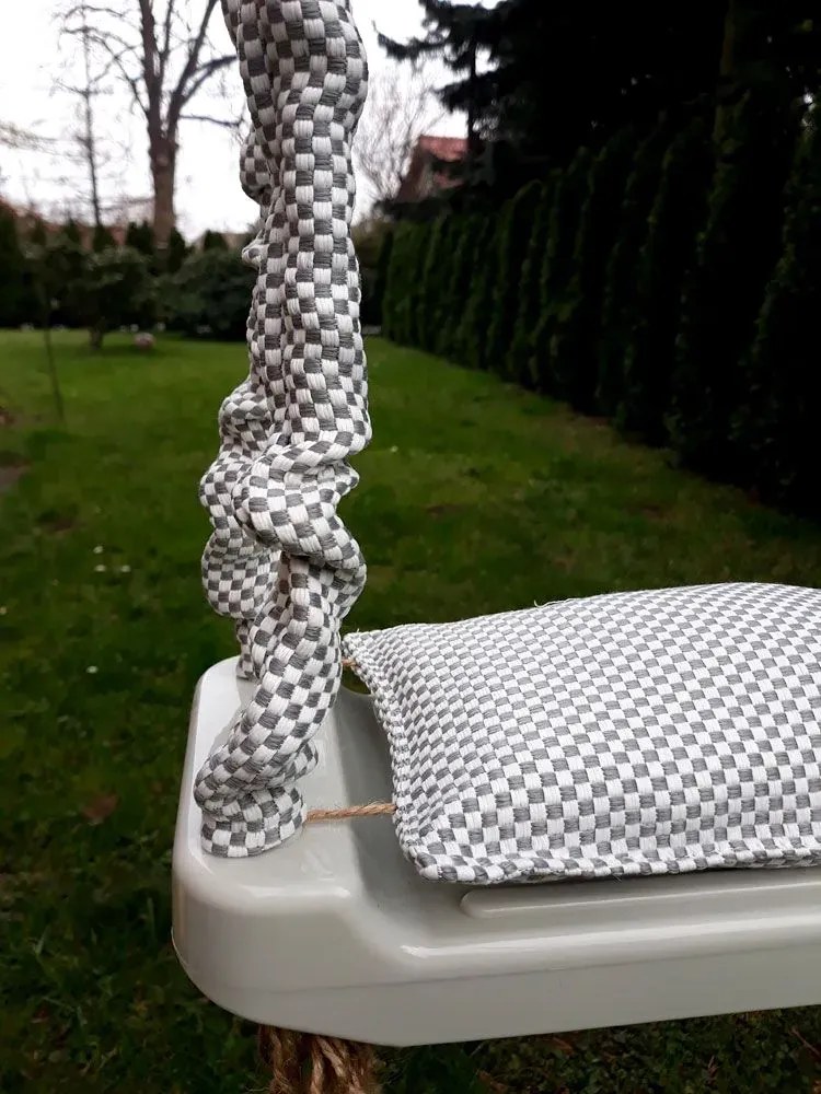 Szara huśtawka dla dziecka B8-F43