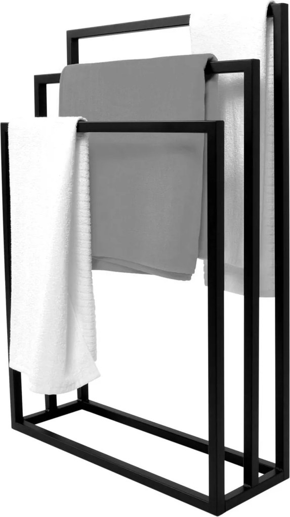 Nowoczesny wieszak na ręczniki Cotone M Black