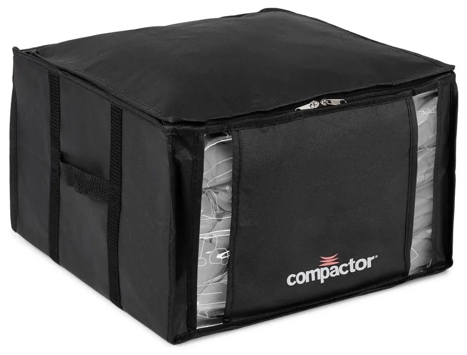 Czarny pojemnik na ubrania Compactor XXL Black Edition 3D Medium, 125 l