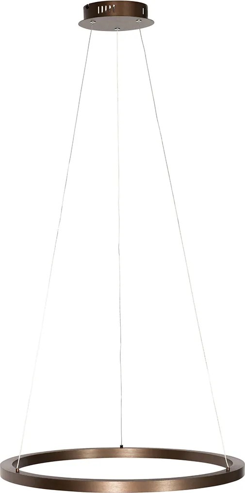 Lampa wisząca brązowa 60 cm w tym LED 3-stopniowy ściemniacz - Girello